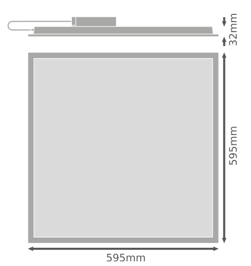 ACK AP20-26600 36W 3000K Günışığı Sıva Altı Led BACKlihgt Armatür - 3