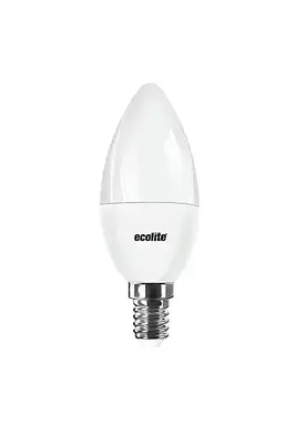 ECOLİTE 4,8W BEYAZ 6500K LED CANDLE Ampul : 220V -Opal cam - 470 Lümen 15.000 saat ömür
