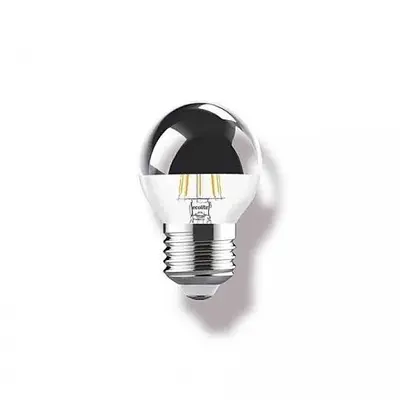 Ecolite 4W LED CROWN SILVER G45 Ampul 220V 370 Lümen 15.000 Saat Ömür