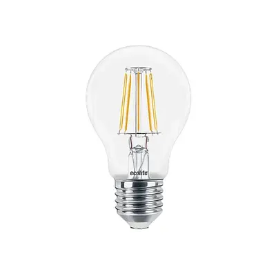Ecolite 12W ILIK BEYAZ 4000K LED FILAMENT CLASSIC Ampul 220V Şeffaf Cam 15.000 Saat Ömür