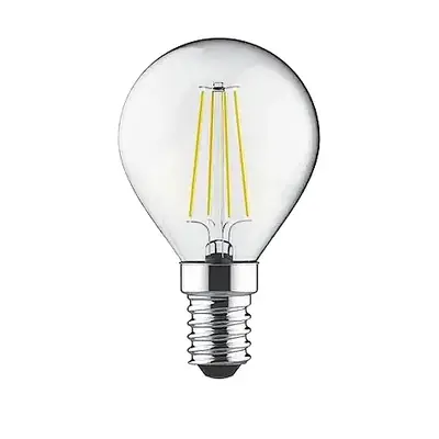 Ecolite 4W BEYAZ 6500K LED FILAMENT G45 Ampul 220V Şeffaf cam 470 Lümen 15.000 Saat Ömür