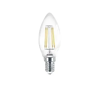 Ecolite 6W ILIK BEYAZ 4000K LED FILAMENT CANDLE Ampul 220V 810LM Şeffaf Cam 15.000 Saat Ömür