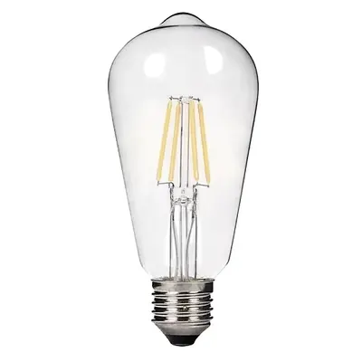Ecolite 4W SARI 2700K LED FILAMENT ST64 Ampul 220V Şeffaf Cam 470 lümen 15.000 Saat Ömür