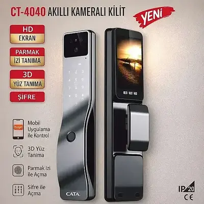Cata Akıllı Kameralı Kilit CT-4040