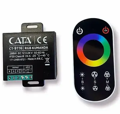 Cata 24 Amper (288W) Dokunmatik RGB Kumanda CT-9116