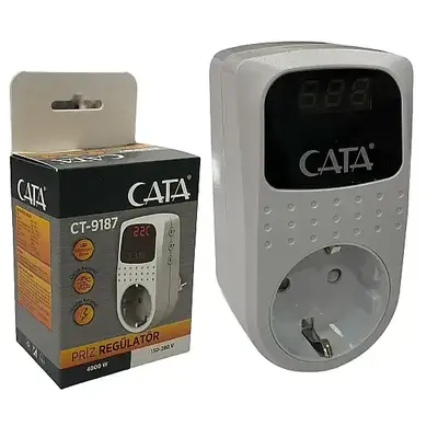 Cata 4000W Dijital Akım Korumalı Priz CT-9187