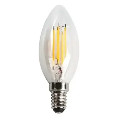 Cata 7W 3200K Günışığı Şeffaf Rustik Buji E14 Led Ampul CT-4063