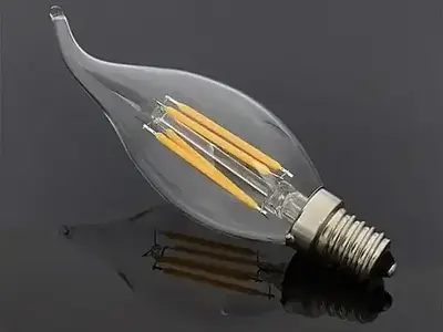 Cata 4W 3200K Günışığı Şeffaf Kıvrık Rustik Buji E14 Led Ampul CT-4062