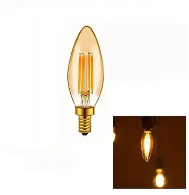 Cata 4W Amber Amber Rustik Buji E14 Led Ampul CT-4280