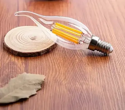 Cata 7W 3200K Günışığı Şeffaf Kıvrık Rustik Buji E14 Led Ampul CT-4064