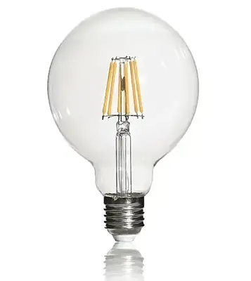 Cata 6W 3200K Günışığı Şeffaf Rustik G95 Glop Led Ampul CT-4354