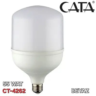 Cata 55W 6400K Beyaz Torch E27 Led Ampul CT-4262-B