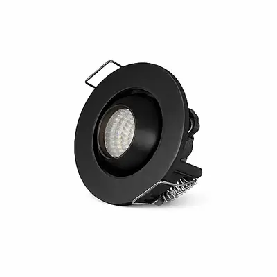 ACK 3W 6500K Beyaz 210lm Sıva Altı Mini Yuvarlak Led Spot (Siyah Kasa) AH06-00331
