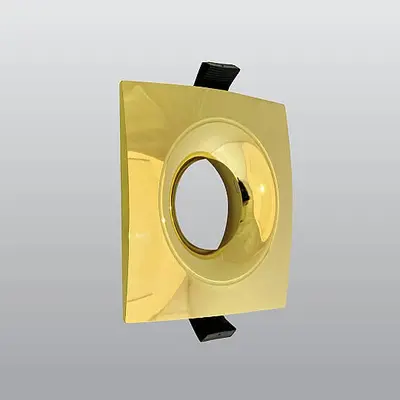 ACK Alüminyum Boş Spot Kasası / Armatürü Kare (Geniş Çerçeve) (Altın (Gold)) AH03-04137