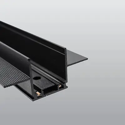 ACK 48V Magnetik Ray Aksesuarı - Sıva Altı Alüminyum Ray 2 Metre Siyah (Kod: AD45-90002)