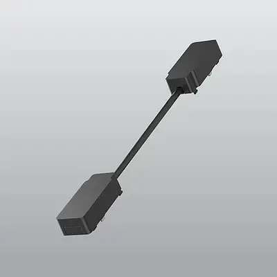 ACK 48V Magnetik Ray Aksesuarı - Ara Bağlantı Konnektörü (Uzun) Siyah (Kod: AD45-92100)