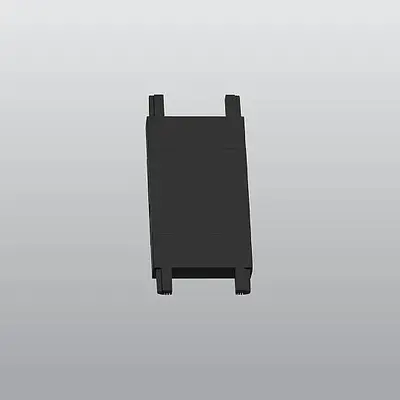ACK 48V Magnetik Ray Aksesuarı - Düz Bağlantı Aparatı Sıvaüstü Siyah (Kod: AD45-97300)