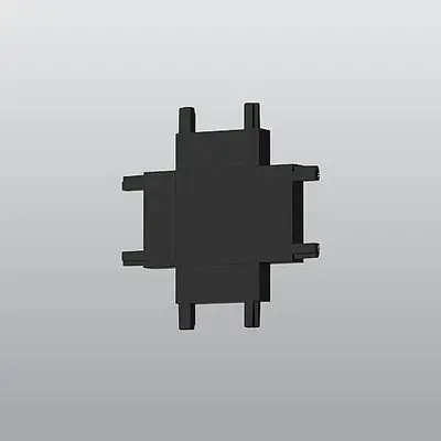 ACK 48V Magnetik Ray Aksesuarı - + (Artı) Bağlantı Aparatı Sıvaüstü Siyah (Kod: AD45-96200)