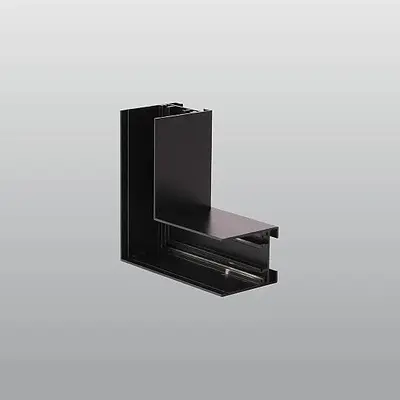 ACK 48V Magnetik Ray Aksesuarı - L Dönüş Aparatı Sıvaüstü Siyah (Kod: AD45-97600)