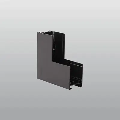 ACK 48V Magnetik Ray Aksesuarı - Dikey Dönüş Aparatı Sıvaüstü Siyah (Kod: AD45-97500)