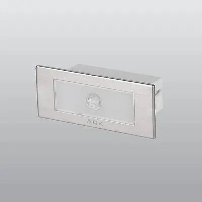 ACK 1,5W Mavi Işık Sensörlü Sıva Altı LED Merdiven ve Duvar Apliği (Saten Kasa) AH07-01064