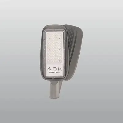 ACK 100W 6500K Beyaz 10.950 lm LED Sokak Armatürü (Gri) AT41-19130
