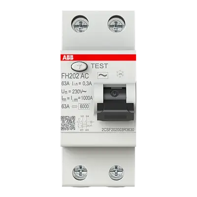 FH202 AC-63/0,3 2x63A 300mA Kaçak Akım Koruma Rölesi ABB
