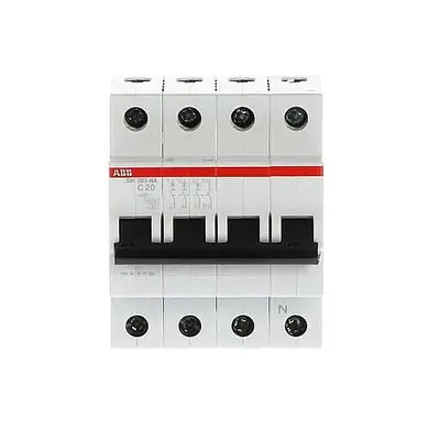 SH 203-C 20 NA 4x20A 6kA C eğrisi W Otomatik Sigorta ABB