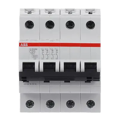 S 204 M-C 20 4x20A 10kA C eğrisi W Otomatik Sigorta ABB