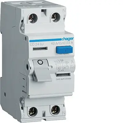 RCCB 2x40A 30MA KAÇAK AKIM ROLESİ Hager