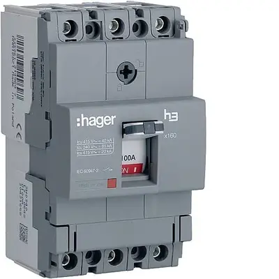 100A 40kA 3P KOMPAKT ŞALTER Hager