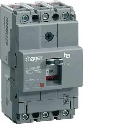 125A 25kA KOMPAKT ŞALTER (HHA125Z) Hager
