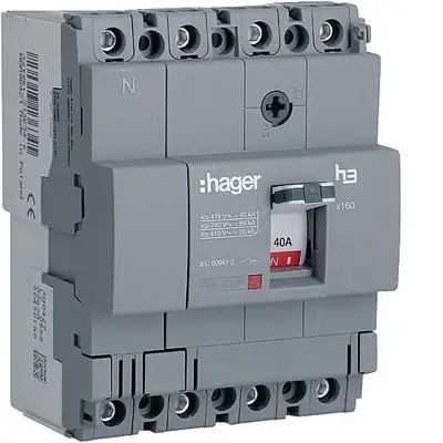 40A 40kA KOMPAKT ŞALTER (HNA041Z) Hager