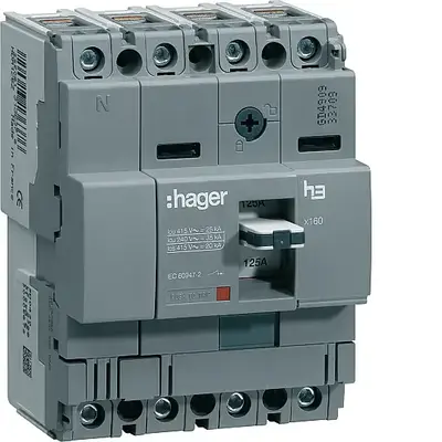 125A 25kA 4P KOMPAKT ŞALTER Hager