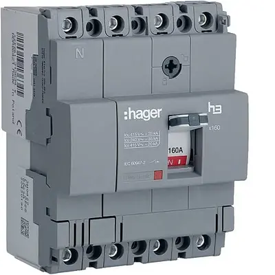 160A 25kA 4P KOMPAKT ŞALTER Hager