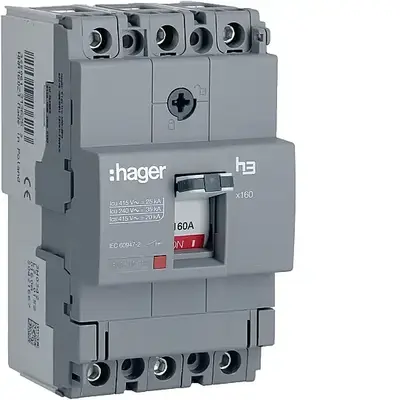 160A 25kA KOMPAKT ŞALTER (HHA160Z) Hager
