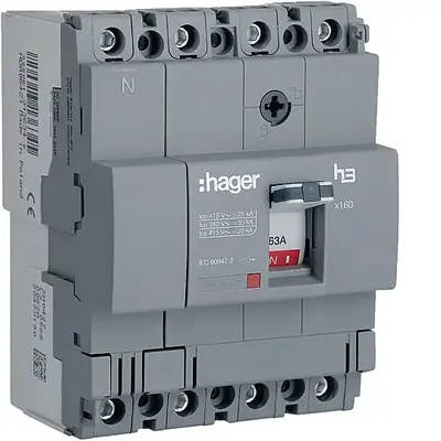 63A 25kA 4P KOMPAKT ŞALTER Hager