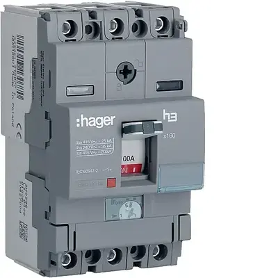 100A 25kA KOMPAKT ŞALTER (HHA100U) Hager
