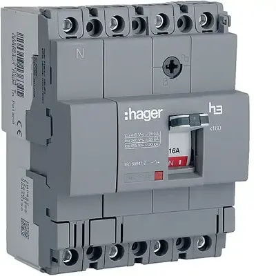 16A 25kA 4P KOMPAKT ŞALTER Hager