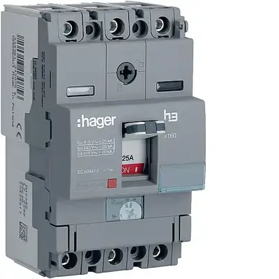 160A 25kA KOMPAKT ŞALTER (HHA025U) Hager