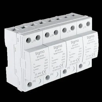 B+C TİPİ 4 KUTUPLU 100kA AG PARAFUDR Sigma