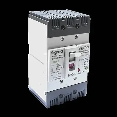 B160 63-80A 25KA 3P TERMİK AYARLI KOMPAKT ŞALTER Sigma