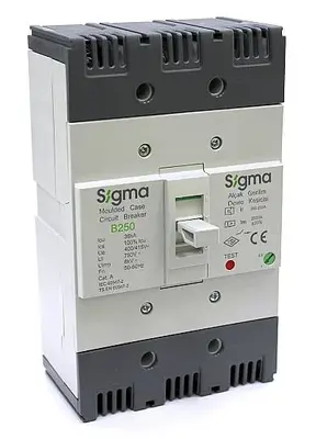B250 200A 3P TERMİK AYARLI KOMPAKT ŞALTER Sigma