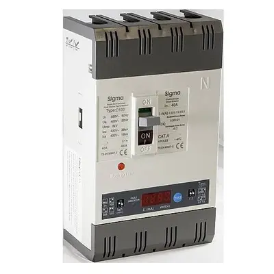 125A 36kA Kaçak Akım ALGILAMALI DEVRE KESİCİ Sigma