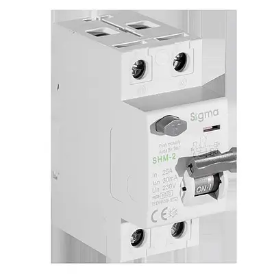 2x25A 30mA 6kA AC TİPİ Kaçak Akım Koruma Şalteri Sigma