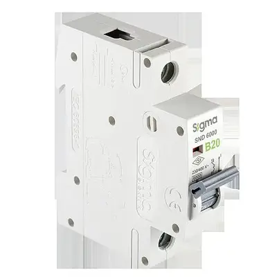 1x20A 6kA B TİPİ W OTOMATİK SİGORTA Sigma