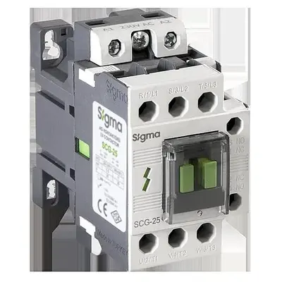 3P 11kW 25A ÇİFT Bobin Girişli GÜÇ KONTAKTÖRÜ Sigma