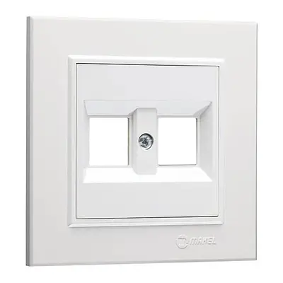 KAREA BEYAZ İKİLİ DATA PRİZİ [BOŞ] MODÜL Makel