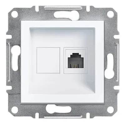 ASFORA BEYAZ 1xRJ11-4KONTAK (Çerçevesiz) Schneider Electric