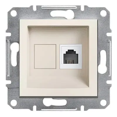ASFORA KREM RJ11 TELEFON PRİZ (Çerçevesiz) Schneider Electric